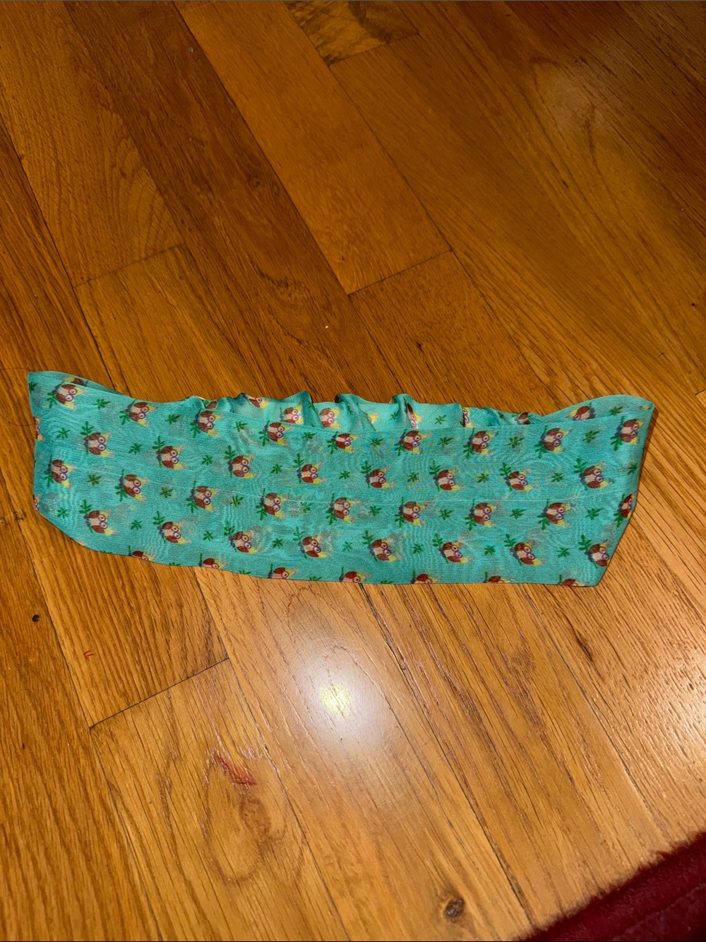 Turquoise Pineapple Print Bandeau Top